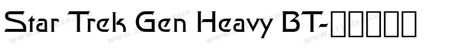 Star Trek Gen Heavy BT字体转换